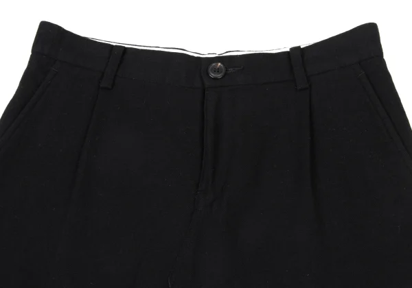 GANRYU Wool Blend Switching Design Dropped Crotch Pants K-175616_002