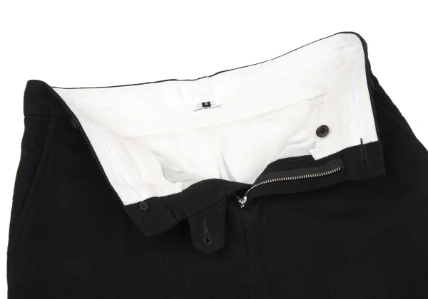 GANRYU Wool Blend Switching Design Dropped Crotch Pants K-175616_006