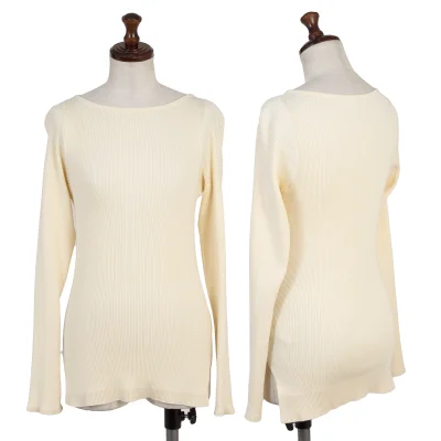 AURALEE×Ron Herman Cotton rib Knit Top