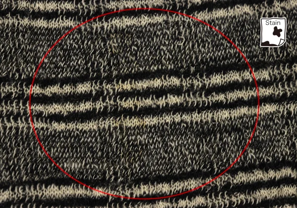 Y's Wool High-neck Striped Sheer Knit Dress K-175618_009