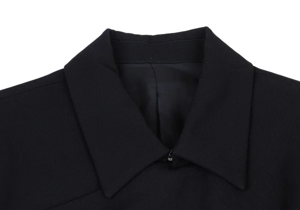 Y's Wool Gabardine Belted Double Jacket  K-175619_004