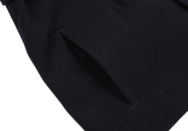 Y's Wool Gabardine Belted Double Jacket  K-175619_012