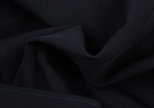 Y's Wool Gabardine Belted Double Jacket  K-175619_017