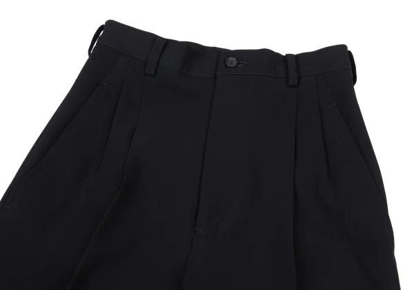 Y's Wool Gabardine Belted Jacket & Skirt K-175621_015