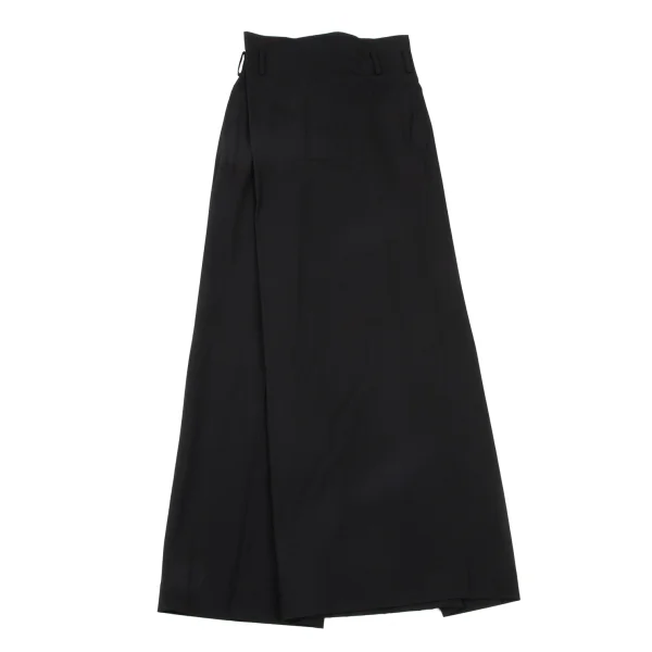 Y's Wool Gabardine Asymmetric Wide Wrap Pants K-175622_008