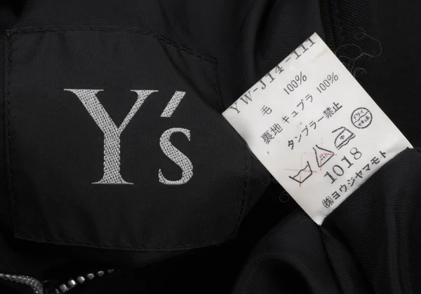 Y's Flap Pockets Wool Zip Jacket K-175623_019