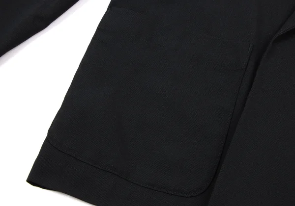 Y's Wool Gabardine Waist Drawstring Buttonless Jacket K-175626_009
