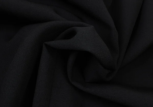 ワイズY's ウールギャバフロントリブ切替デザイン台形スカート 黒S位 K-175627_010