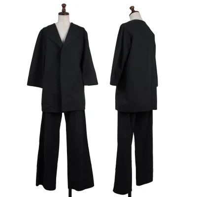 Y's Buttonless Cotton Jacket & Pants