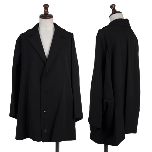 Y's Wool Gaba Wide Sleeve Jacket Black 3 K-175633_001