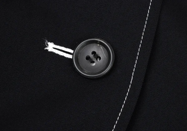 Y's Wool Gaba Stitch Belted Coat K-175637_009