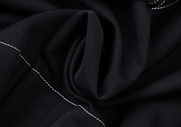 Y's Wool Gaba Stitch Belted Coat K-175637_018