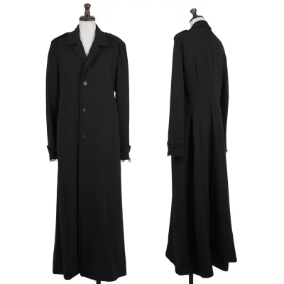 Y's Cut Off Wool Long Coat