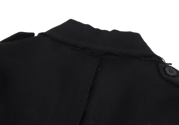 Y's Cut Off Wool Long Coat K-175638_014