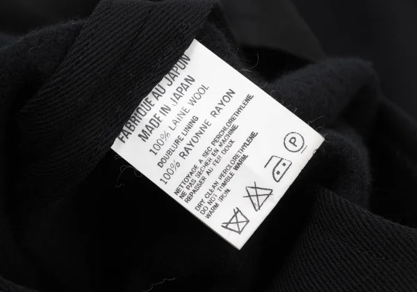 Y's Cut Off Wool Long Coat K-175638_016