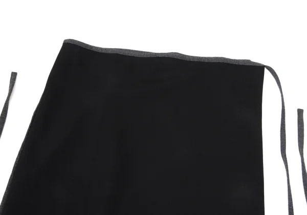 Y's Wool Piping Strap Wrap Skirt K-175639_003