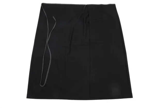 Y's Wool Piping Strap Wrap Skirt K-175639_006