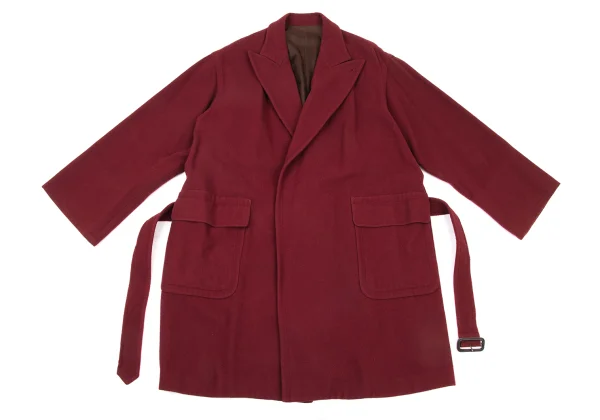 Jean Paul GAULTIER FEMME Wool Flannel Belted Coat K-175640_002