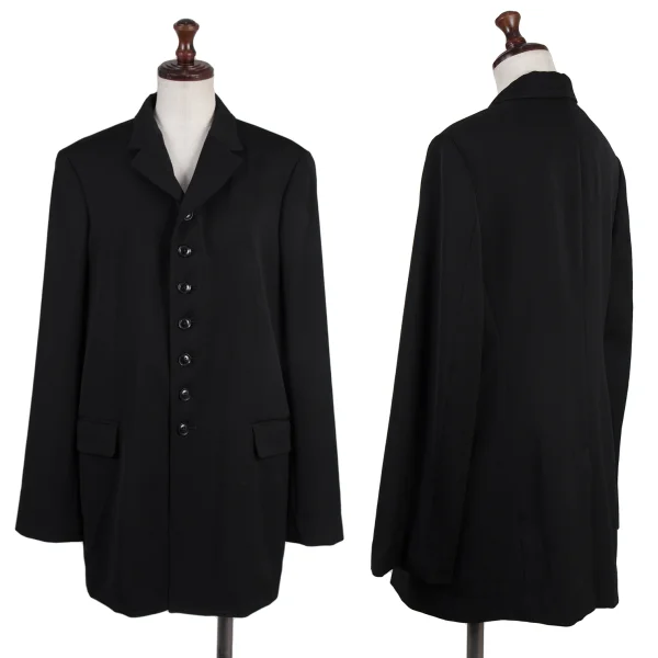 Y's.... Wool 7-Button Jacket Black 2 K-175645_001
