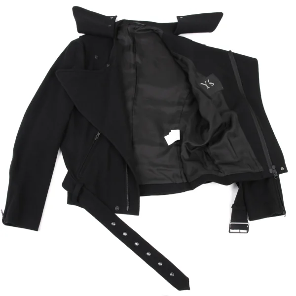 Y's Stretch Flannel Wool Motorcycle Jacket K-175647_011