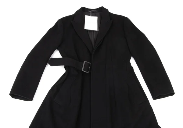 Yohji Yamamoto collections Wool Flannel Belted Chester Coat K-175648_003