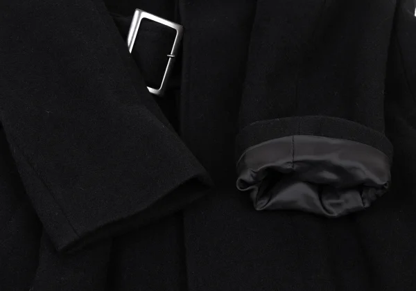 Yohji Yamamoto collections Wool Flannel Belted Chester Coat K-175648_006