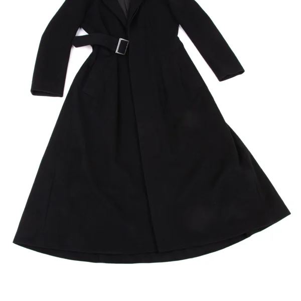 Yohji Yamamoto collections Wool Flannel Belted Chester Coat K-175648_007