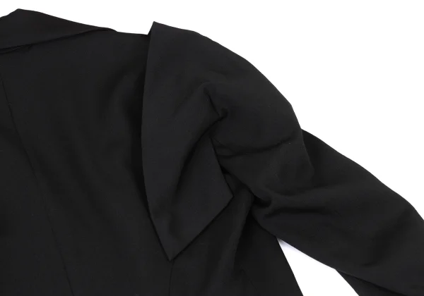Yohji Yamamoto collections Wool Gabardine Asymmetric Long Tail Jacket K-175649_012