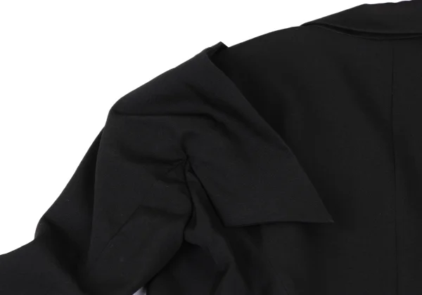Yohji Yamamoto collections Wool Gabardine Asymmetric Long Tail Jacket K-175649_013