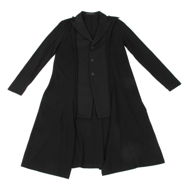 Yohji Yamamoto collections Docking Wool Gabardine Long Jacket K-175651_002