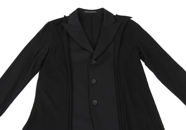 Yohji Yamamoto collections Docking Wool Gabardine Long Jacket K-175651_003