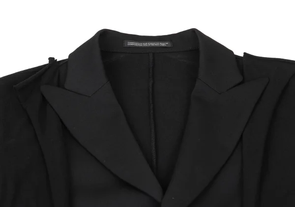 Yohji Yamamoto collections Docking Wool Gabardine Long Jacket K-175651_004