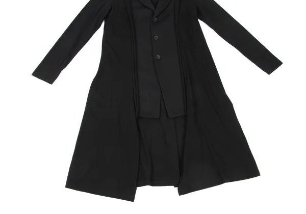 Yohji Yamamoto collections Docking Wool Gabardine Long Jacket K-175651_009