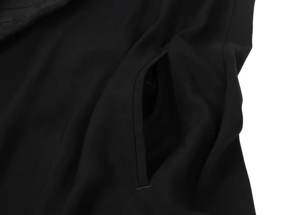Yohji Yamamoto collections Wrinkle Panelled Sleeveless Rayon Dress K-175652_008