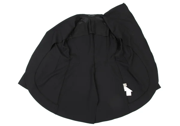 Yohji Yamamoto FEMME Wool Asymmetric Drape Jacket K-175653_013