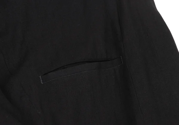 Yohji Yamamoto FEMME Mixed Material Paneling Draped Skirt K-175655_010