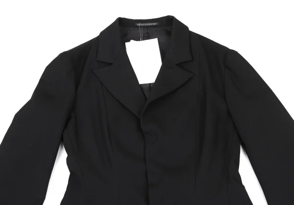Yohji Yamamoto NOIR Flap Design Wool Gabardine Jacket K-175656_003