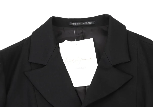 Yohji Yamamoto NOIR Flap Design Wool Gabardine Jacket K-175656_004
