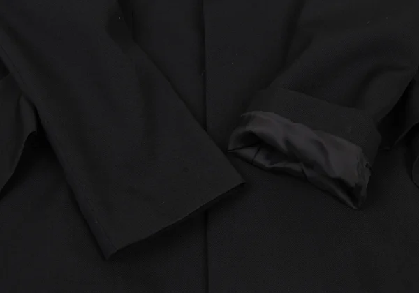 Yohji Yamamoto NOIR Flap Design Wool Gabardine Jacket K-175656_006