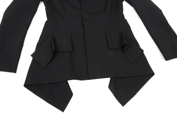 Yohji Yamamoto NOIR Flap Design Wool Gabardine Jacket K-175656_007