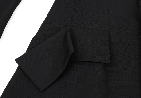 Yohji Yamamoto NOIR Flap Design Wool Gabardine Jacket K-175656_008