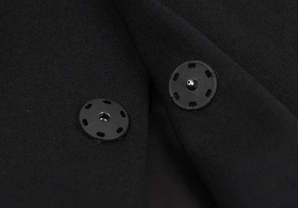 Yohji Yamamoto NOIR Flap Design Wool Gabardine Jacket K-175656_010