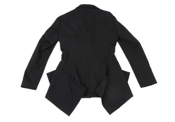Yohji Yamamoto NOIR Flap Design Wool Gabardine Jacket K-175656_012