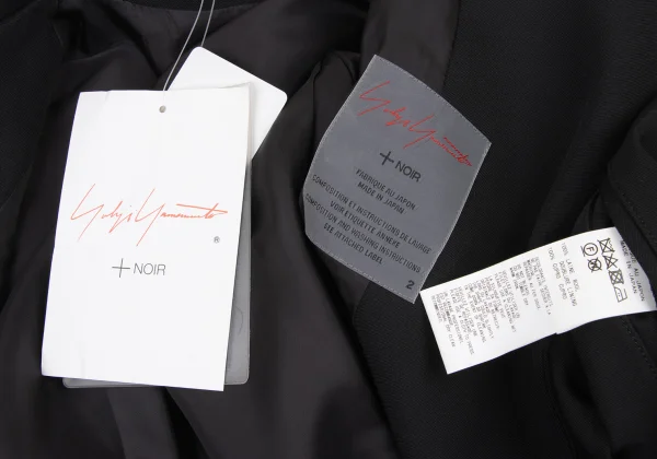 Yohji Yamamoto NOIR Flap Design Wool Gabardine Jacket K-175656_015