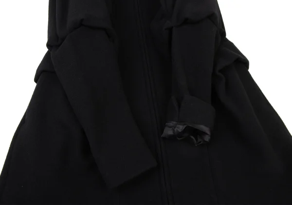 LIMI feu Wool Tuck Design Flannel Zip Coat  K-175658_006