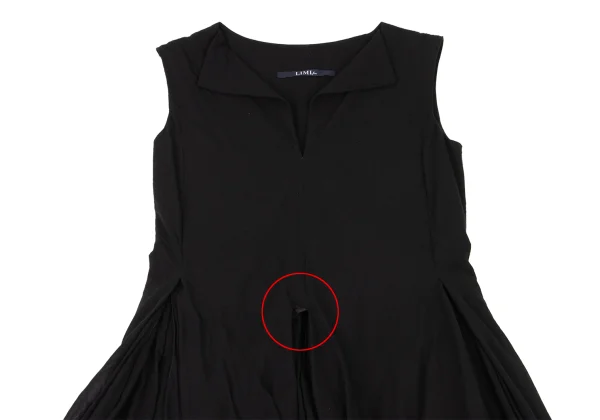 LIMI feu Cotton Slit Drape Sleeveless Dress K-175660_003