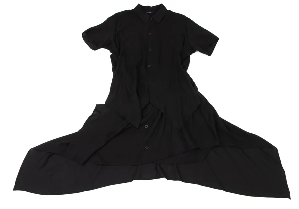 LIMI feu Draped Long Sheer Blouse K-175661_002