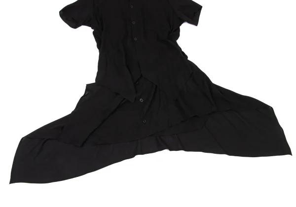 LIMI feu Draped Long Sheer Blouse K-175661_008