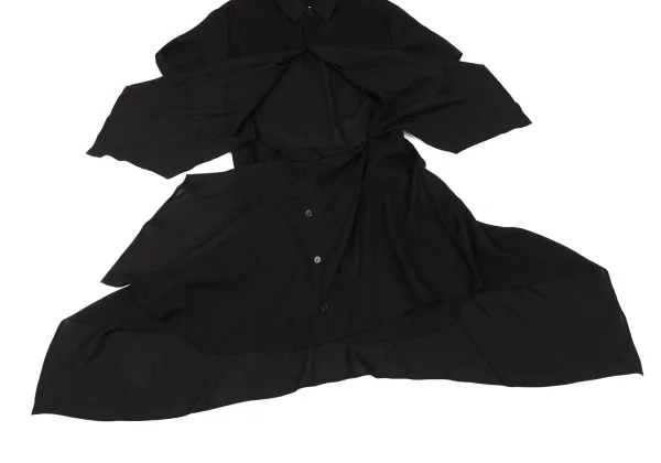 LIMI feu Draped Long Sheer Blouse K-175661_009