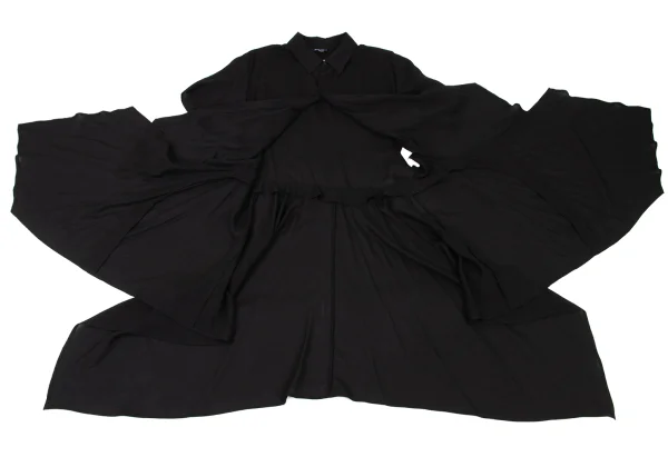LIMI feu Draped Long Sheer Blouse K-175661_011